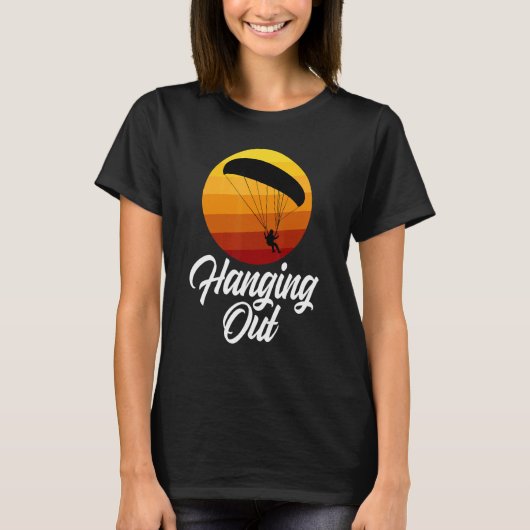 T-shirt Hanging Out Retro  Women Paraglider Adventure 1 (Devant)