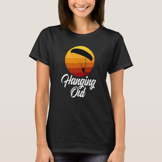 T-shirt Hanging Out Retro  Women Paraglider Adventure  1 (Devant)