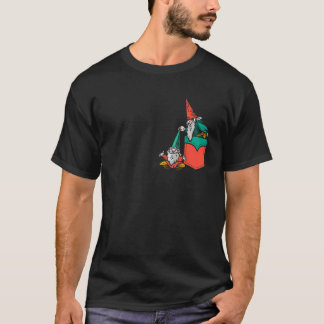 T-shirt Hanging Pocket Gnome Gnomies 