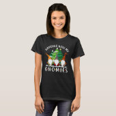 T-shirt Hanging with My Gnomies Funny Gnome Christmas Tree (Devant entier)