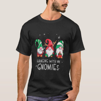 T-shirt Hanging with My Gnomies Nordic Santa Gnome Christm