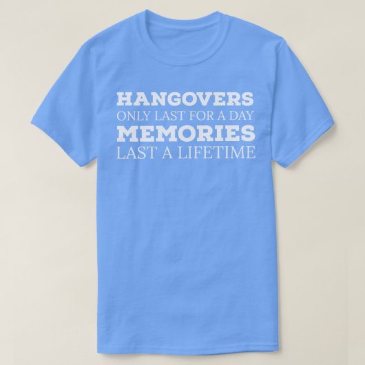 T-SHIRT HANGOVER DE L'ÉQUIPE DE BOISSONS (Design devant)