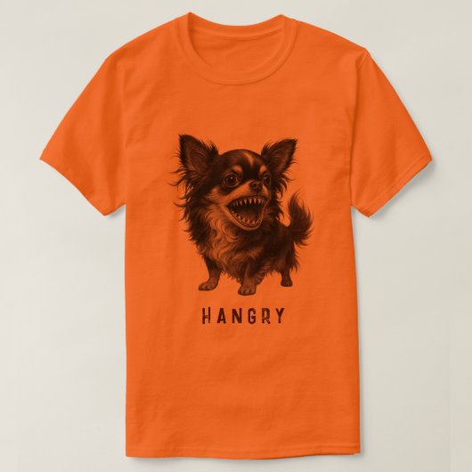 T-shirt Hangry Chihuahua - Funny Aggressive angresse (Design devant)