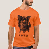 T-shirt Hangry Chihuahua - Funny Aggressive angresse (Devant)