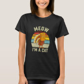 T-shirt Hanksgiving Chat Fake Chat Meow Hanksgiving Urkey (Devant)