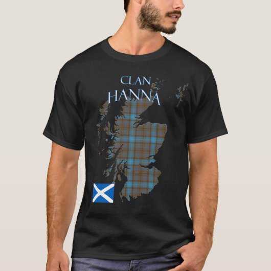 T-shirt Hanna Scottish Clan Tartan Scotland (Devant)