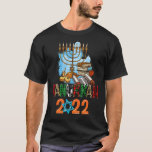 T-shirt Hanoukka 2022 Menorah Juif Chanukah Pajamas Happ<br><div class="desc">Hanoukka 2022 Menorah Juif Chanukah Pajamas Heureux Hanoukka</div>