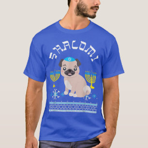 T-shirt Hanoukka Carlin Chien Shalom Menorah Yarmulke Hano