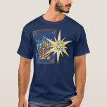 T-shirt Hanoukka Célébration De Love Light Tarot Card Avec<br><div class="desc">Hanoukka Célébration De Love Light Tarot Card Avec Menorah.</div>