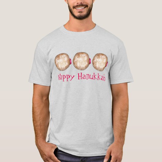 T-shirt Hanoukka Chanukah Fêtes juives Jelly Doughnut (Devant)