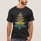 T-shirt Hanoukka Chanukah, un arbre de Noël juif (Devant)