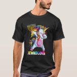 T-shirt Hanoukka Dabbing Unicorn Jewnicorn Chanukah Juif<br><div class="desc">Hanoukka Dabbing Unicorn Jewnicorn Chanukah Juifs Noël 1.</div>