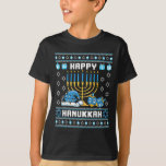 T-shirt Hanoukka de Noël Pignon Pajama Santa Hat Chanukah<br><div class="desc">Noël Hanoukka Pignon moche Pajama Santa Hat Chanukah Dreidel</div>