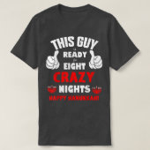 T-shirt Hanoukka Eight Crazy Nights (Design devant)