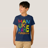 T-shirt Hanoukka est Chemise Funukkah / Chemise couleur fo (Devant entier)