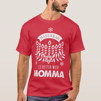 T-shirt Hanoukka est mieux avec maman Matching Family
