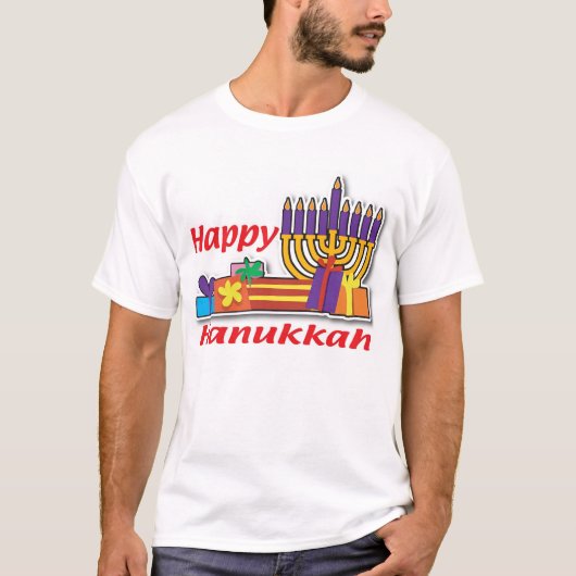 T-shirt Hanoukka heureux (Devant)