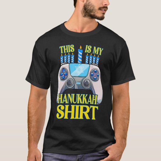 T-shirt Hanoukka Jewish Christmas Boys This Is My Hanoukka (Devant)