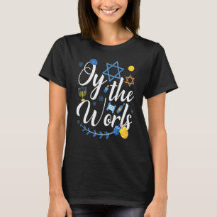 T-shirt Hanoukka Juif Menorah Oy Au Monde Hanoukka