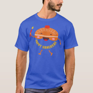 T-shirt Hanoukka Juive Fête Sufganiyah Dire Joyeux ha