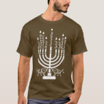 T-shirt Hanoukka la Menorah juive Hanoukka<br><div class="desc">Hanoukka est juive Menorah Hanoukka.</div>
