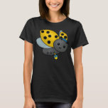 T-shirt Hanoukka Ladybug<br><div class="desc">Joli Hanoukka Ladybug dans un casquette avec un rêve.</div>