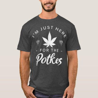 T-shirt Hanoukka Latkes Party Juste Ici Pour Les Potkes Ju