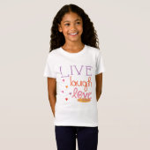 T-shirt Hanoukka "Live Laugh Love a Latke" (Devant entier)