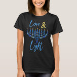 T-shirt Hanoukka Love Et Citation Légère Juif Chanukah Ble<br><div class="desc">Hanoukka Citation Amour Et Léger Juif Chanukah Menorah Bleu</div>