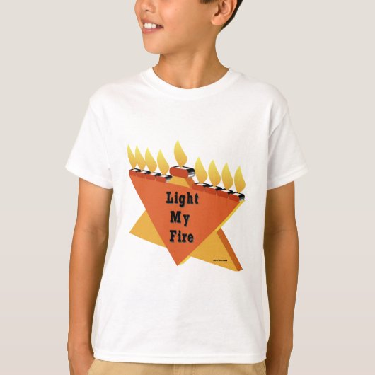 T-SHIRT HANOUKKA LUMINEZ MON CADEAU MENORAH DU MENORAH (Devant)