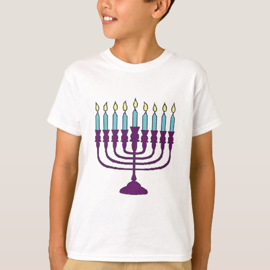 T-shirt Hanoukka Menorah (Devant)