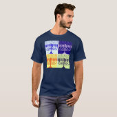 T-shirt Hanoukka Menorah (Devant entier)