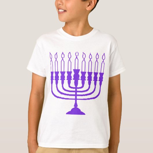 T-shirt Hanoukka Menorah (Devant)