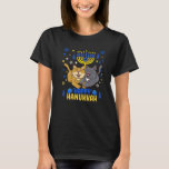 T-shirt Hanoukka Menorah Cat Meowzel Funny Chanukah Juif<br><div class="desc">Chemise juive Hanoukka Menorah Cat Meowzel Funny Chanukah</div>