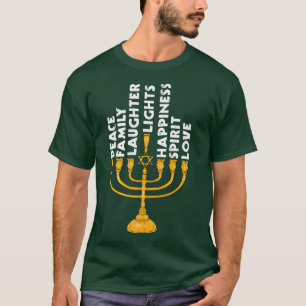 T-shirt Hanoukka Menorah Lights