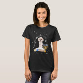 T-shirt Hanoukka Poodle Dog Snow Globe Pyjama (Devant entier)