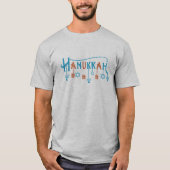 T-shirt Hanoukka sameach. Bonne Hanoukka (Devant)