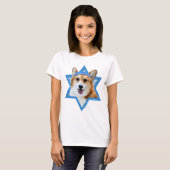 T-shirt Hanoukka Star of David - Corgi - Owen (Devant entier)