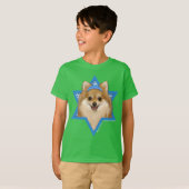 T-shirt Hanoukka Star of David - Pomeranian (Devant entier)