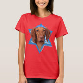 T-shirt Hanoukka Star of David - Vizsla - Reagan (Devant)