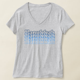 T-shirt Hanoukka Typographie Hanoukka Cadeaux Shirt