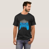 T-shirt Hanoukka Video Game Controller Niveau up Garçons E (Devant entier)