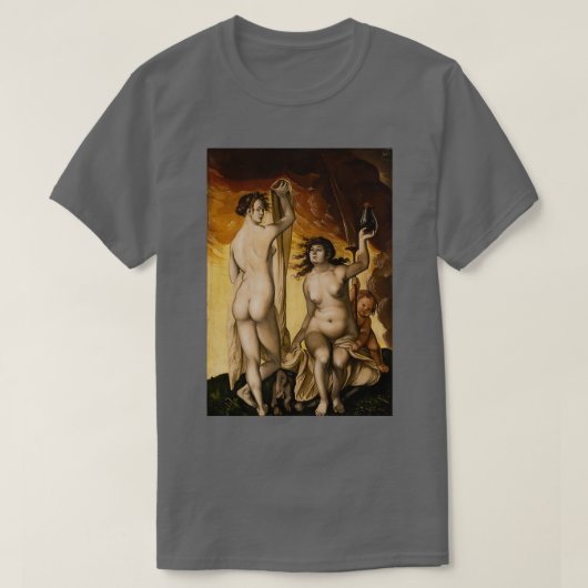 T-shirt Hans Baldung Grien deux sorcières (Design devant)