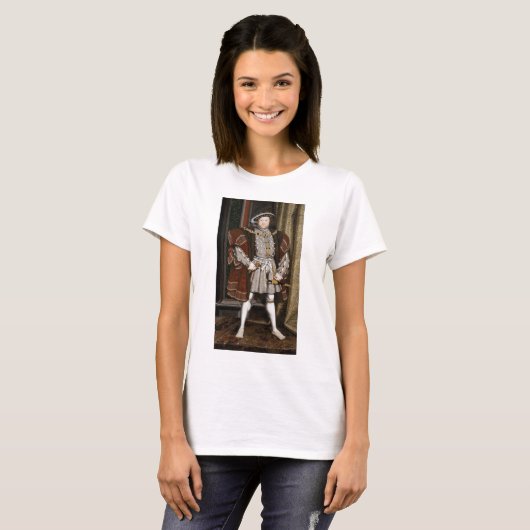 T-shirt Hans Holbein le roi le plus jeune Henri VIII (Devant entier)