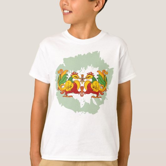 T-shirt Hansa Puttuwa – Two Entwined Swans (Devant)