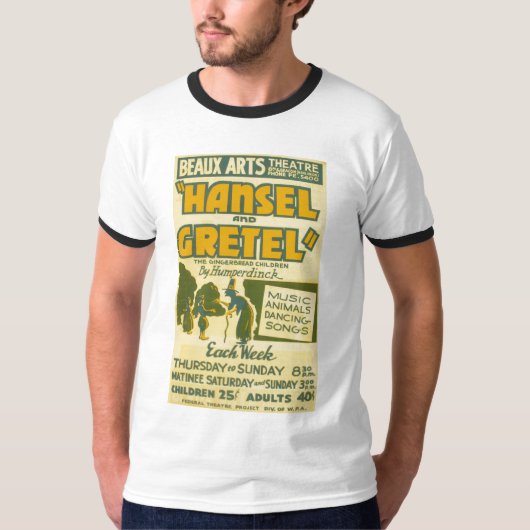 T-shirt Hansel et Gretel - opéra par Engelbert Humperdinck (Devant)