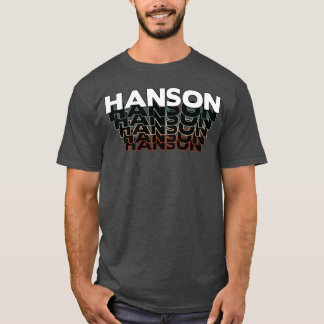 T-shirt Hanson Drôle Rétro Vintage Coucher de soleil Hanso