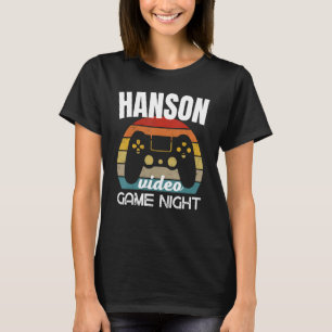 T-shirt Hanson Famille Vidéo Jeu Nuit