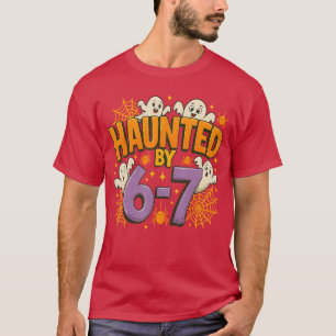 T-shirt Hanté par 67 Drôle Six Sept 67 Mème Fantôme Effray