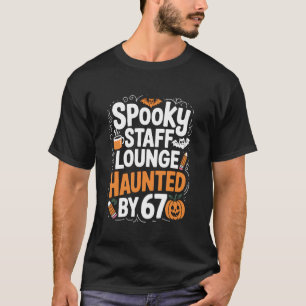 T-shirt Hanté par un professeur drôle 6-7 67 squelette d'H
